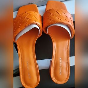 Marc Fisher Braided Square Toe Mules